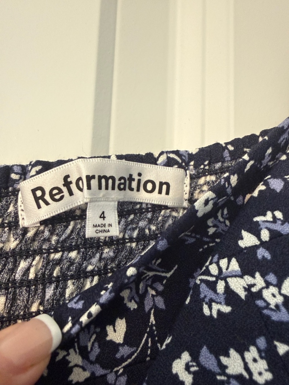 Reformation Mochi Dress Twilight - Size 4 - Picture 9 of 9